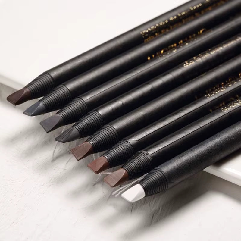 Lápiz de Cejas Waterproof Microblading – 6 Colores, Natural y Duradero