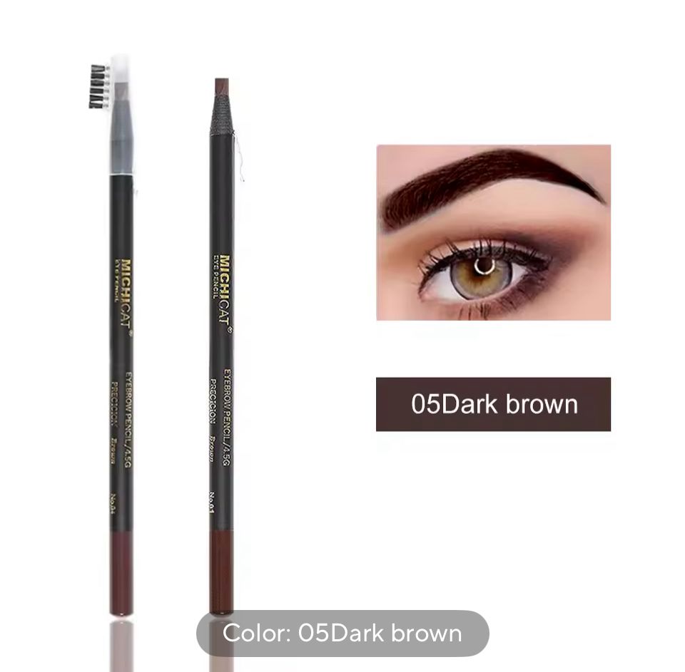 Lápiz de Cejas Waterproof Microblading – 6 Colores, Natural y Duradero