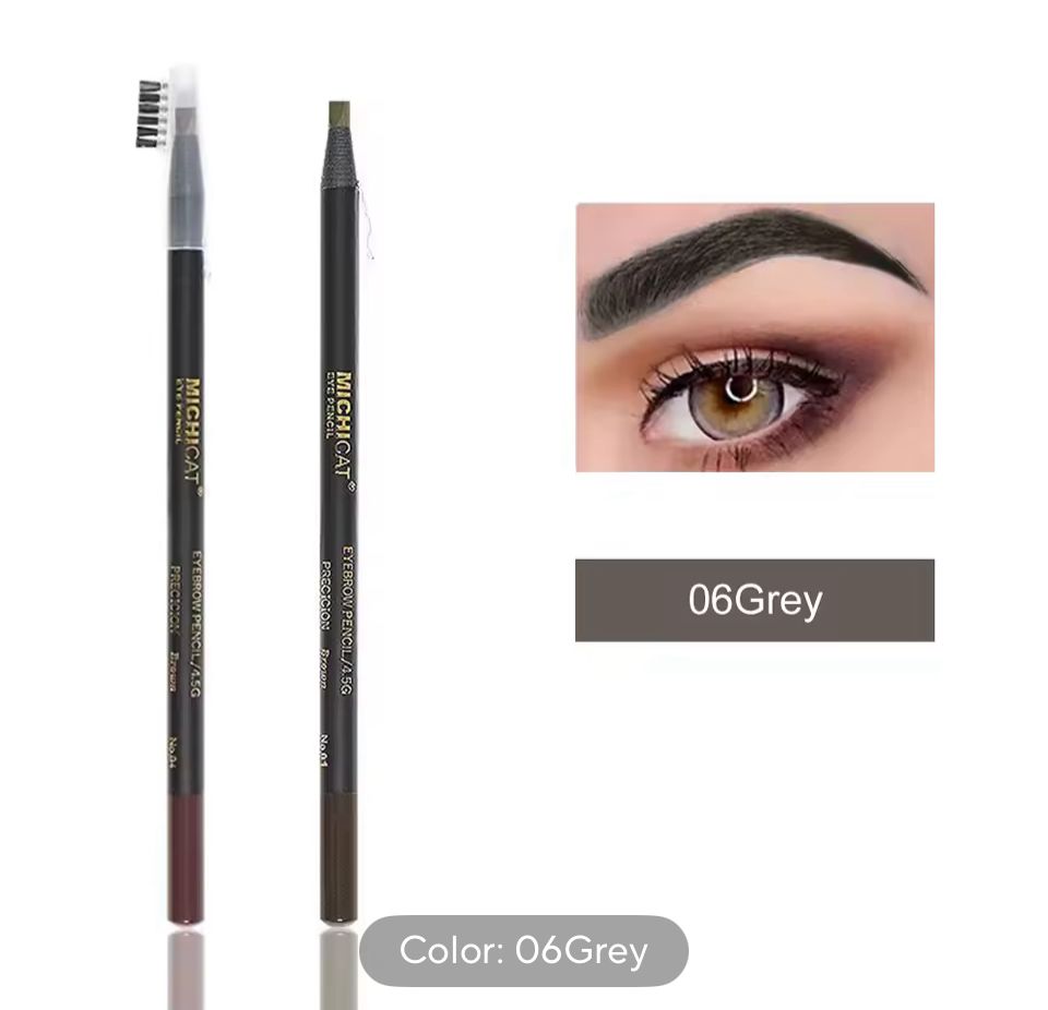 Lápiz de Cejas Waterproof Microblading – 6 Colores, Natural y Duradero