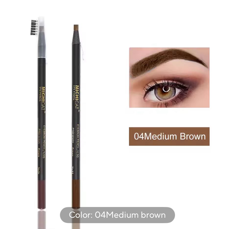 Lápiz de Cejas Waterproof Microblading – 6 Colores, Natural y Duradero