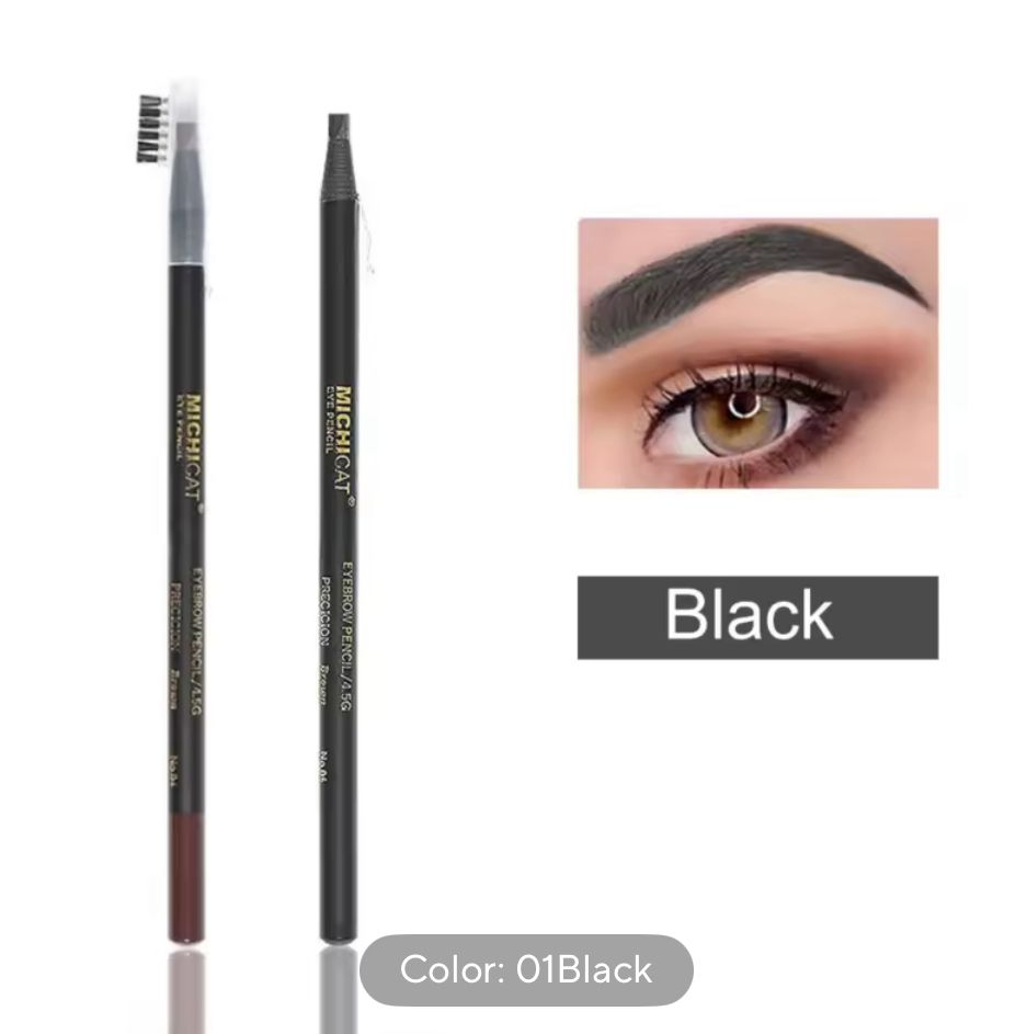 Lápiz de Cejas Waterproof Microblading – 6 Colores, Natural y Duradero