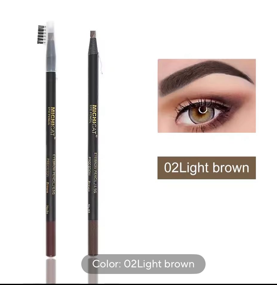 Lápiz de Cejas Waterproof Microblading – 6 Colores, Natural y Duradero
