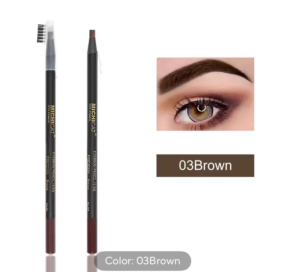 Lápiz de Cejas Waterproof Microblading – 6 Colores, Natural y Duradero